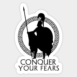 Conquer Your Fears - Spartan Warrior Code Sticker